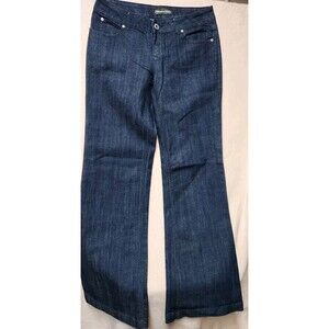 Imperial Star Jeans Girls Size 11 Blue Denim Distressed Flat Front Belt Loops